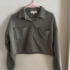 Warm green Quilted Women's Jacket